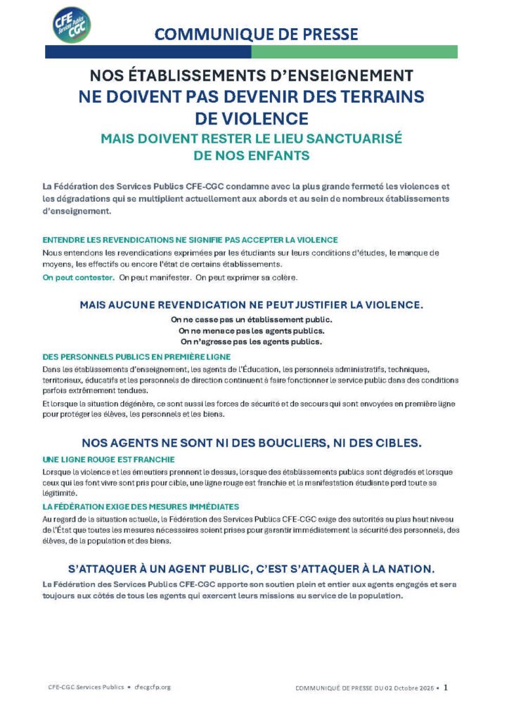 Violences dans les lycées